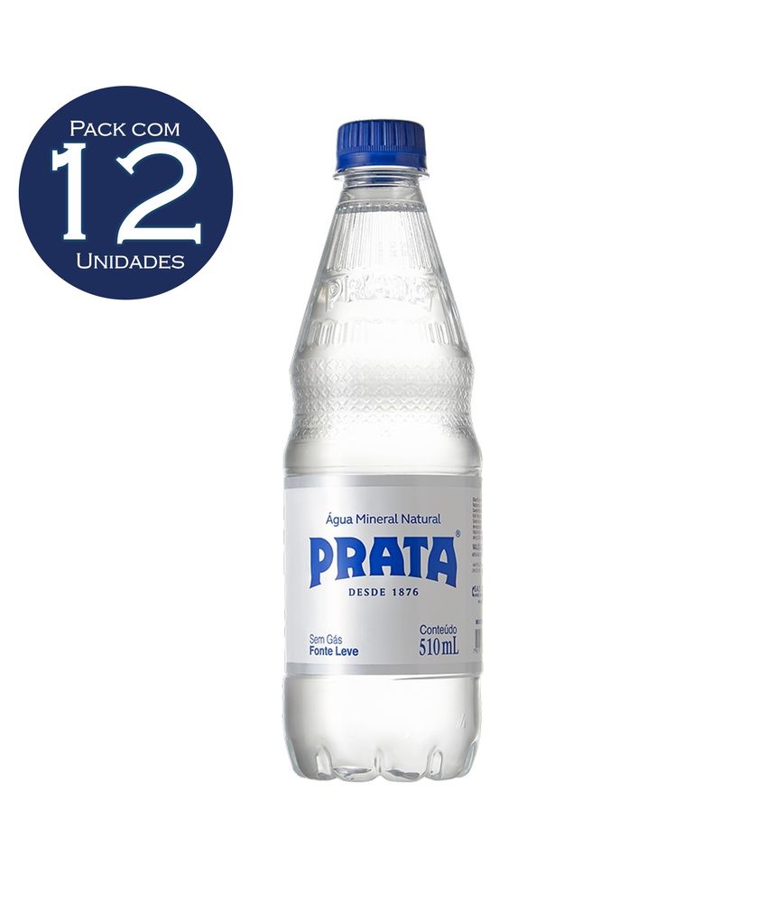 AGUA MINERAL NATURAL PRATA PET 510mL